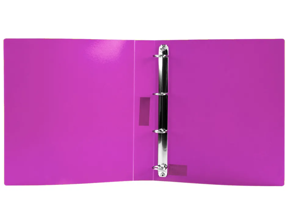 Classeur liderpapel 4 anneaux 25mm a4 260x315mm polypropylene dos 40mm porte-cartes visite coloris violet