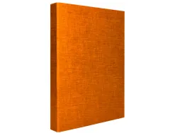 Classeur liderpapel 4 anneaux ronds 25mm a4+ carton rembordé paper coat coloris orange