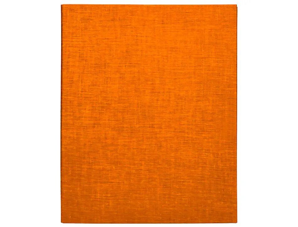 Classeur liderpapel 4 anneaux ronds 25mm a4+ carton rembordé paper coat coloris orange