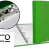 Classeur liderpapel 4 anneaux ronds 25mm a4+ carton rembordé paper coat miniclip et rabats coloris vert