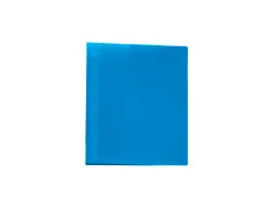Classeur liderpapel 4 anneaux 25mm a4 260x315mm polypropylène dos 40mm porte-cartes visite coloris bleu translucide
