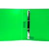 Classeur liderpapel 4 anneaux 25mm a4 260x315mm polypropylene dos 40mm porte-cartes visite coloris vert
