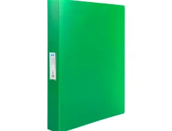 Classeur liderpapel 4 anneaux 25mm a4 260x315mm polypropylene dos 40mm porte-cartes visite coloris vert
