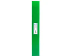 Classeur liderpapel 4 anneaux 25mm a4 260x315mm polypropylene dos 40mm porte-cartes visite coloris vert