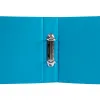 Classeur liderpapel 2 anneaux ronds 40mm a5 carton rembordé pvc coloris bleu ciel