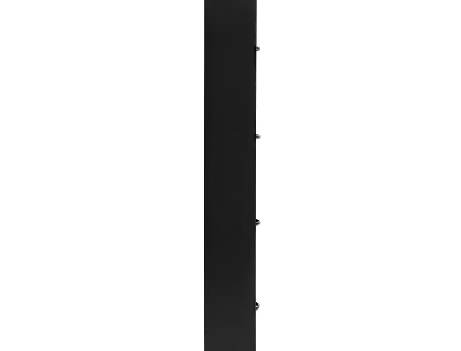 Classeur liderpapel 4 anneaux en d 25mm a4 polypropylene feuillets mobiles 100f 5x5mm coloris noir opaque