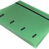 Classeur liderpapel 4 anneaux en d 25mm a4 polypropylene feuillets mobiles 100f 5x5mm coloris menthe