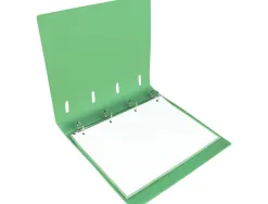 Classeur liderpapel 4 anneaux en d 25mm a4 polypropylene feuillets mobiles 100f 5x5mm coloris menthe