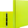 Classeur liderpapel 4 anneaux ronds 40mm a4 carton rembordé pvc coloris vert pistache