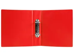 Classeur liderpapel 2 anneaux ronds 40mm a5 carton rembordé pvc coloris orange