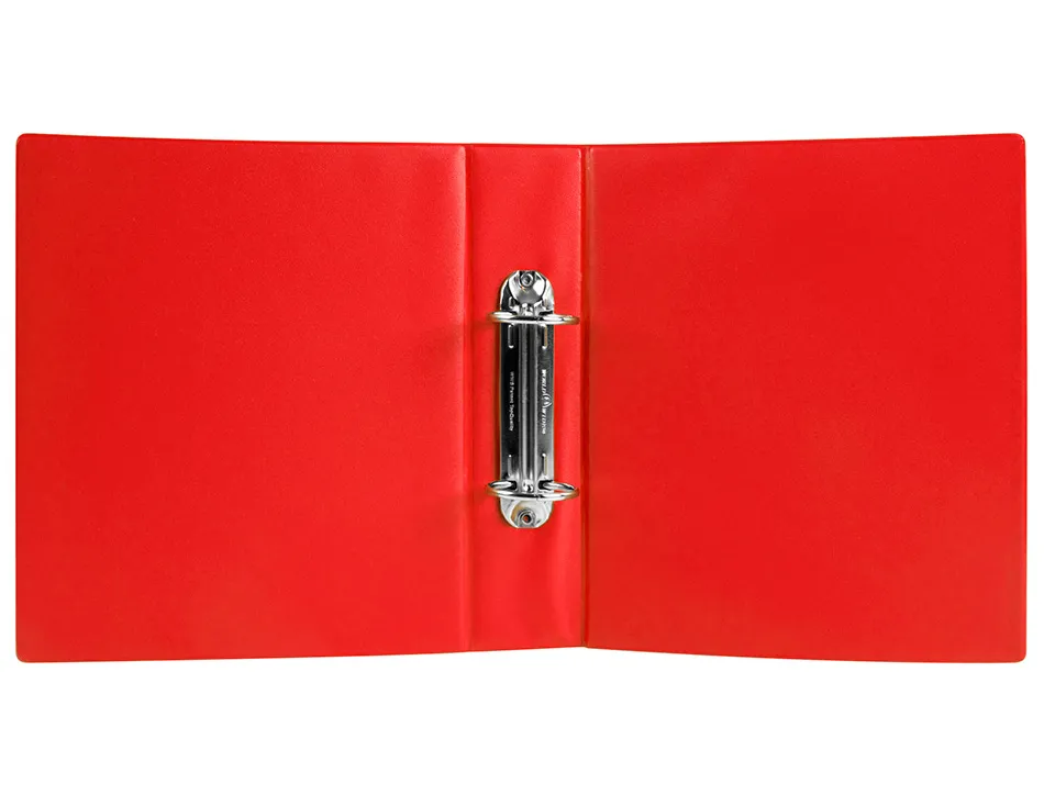 Classeur liderpapel 2 anneaux ronds 40mm a5 carton rembordé pvc coloris orange