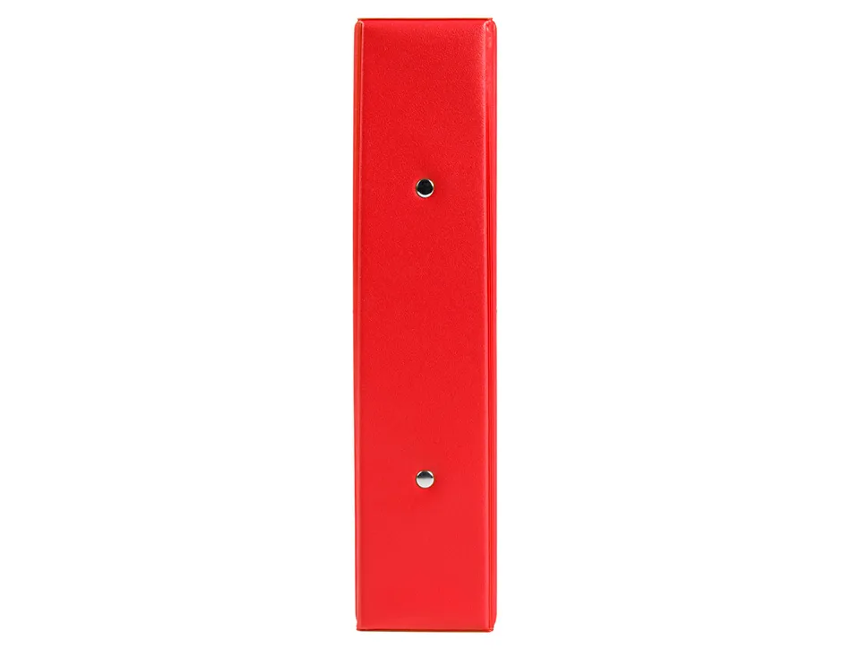 Classeur liderpapel 2 anneaux ronds 40mm a5 carton rembordé pvc coloris orange