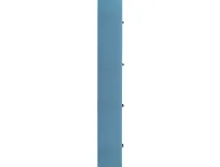 Classeur liderpapel 4 anneaux en d 25mm a4 polypropylene feuillets mobiles 100f 5x5mm coloris bleu ciel