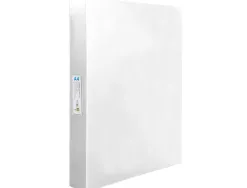Classeur liderpapel 4 anneaux 25mm a4 260x315mm polypropylene dos 40mm porte-cartes visite coloris transparent