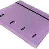 Classeur liderpapel 4 anneaux en d 25mm a4 polypropylene feuillets mobiles 100f 5x5mm coloris lavande