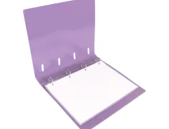 Classeur liderpapel 4 anneaux en d 25mm a4 polypropylene feuillets mobiles 100f 5x5mm coloris lavande