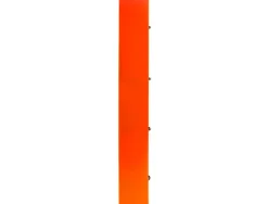 Classeur liderpapel 4 anneaux en d 25mm a4 polypropylene feuillets mobiles 100f 5x5mm coloris orange fluo