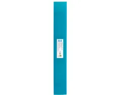 Classeur liderpapel 4 anneaux 25mm a4 260x315mm polypropylene dos 40mm porte-cartes visite coloris bleu