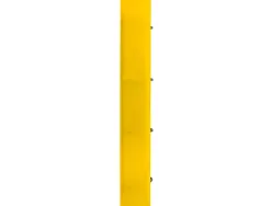 Classeur liderpapel 4 anneaux en d 25mm a4 polypropylene feuillets mobiles 100f 5x5mm coloris jaune fluo