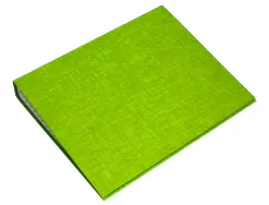 Classeur liderpapel 4 anneaux ronds 25mm a4+ carton rembordé paper coat coloris vert clair