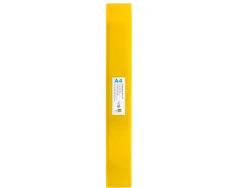 Classeur liderpapel 4 anneaux 25mm a4 260x315mm polypropylene dos 40mm porte-cartes visite coloris jaune