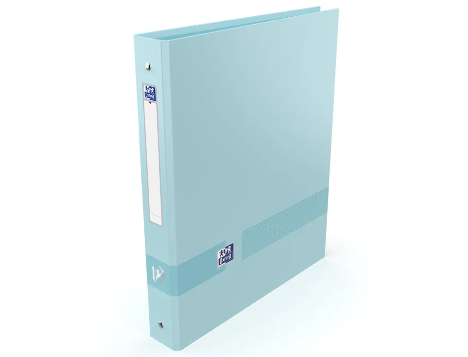 Classeur oxford color life a4+ dos 40mm 4 anneaux ronds coloris pastel assortis