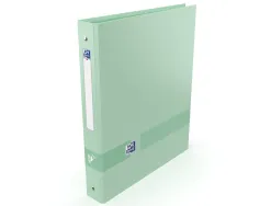 Classeur oxford color life a4+ dos 40mm 4 anneaux ronds coloris pastel assortis