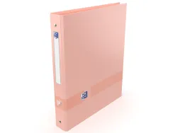 Classeur oxford color life a4+ dos 40mm 4 anneaux ronds coloris pastel assortis