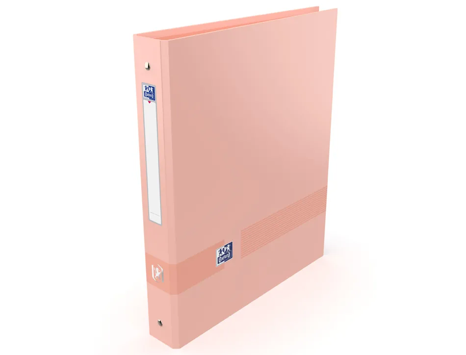 Classeur oxford color life a4+ dos 40mm 4 anneaux ronds coloris pastel assortis