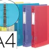 Classeur oxford hawaï 4 anneaux ronds 15mm polypropylène supérieur 10/10e 310x245mm dos 20mm étiquette coloris assortis