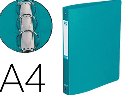 Classeur oxford memphis 4 anneaux ronds 30mm polypropylène 10/10e dos 40mm étiquette dos coloris vert