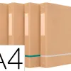 Classeur oxford touareg a4 dos 40mm 4 anneaux carte assorti
