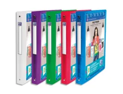 Classeur personnalisable oxford polyvision 4 anneaux 20mm polypropylène dos 30mm 150f pochette cristal translucide