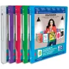 Classeur personnalisable oxford polyvision 4 anneaux 5mm polypropylène dos 20mm 60f pochette coloris translucides