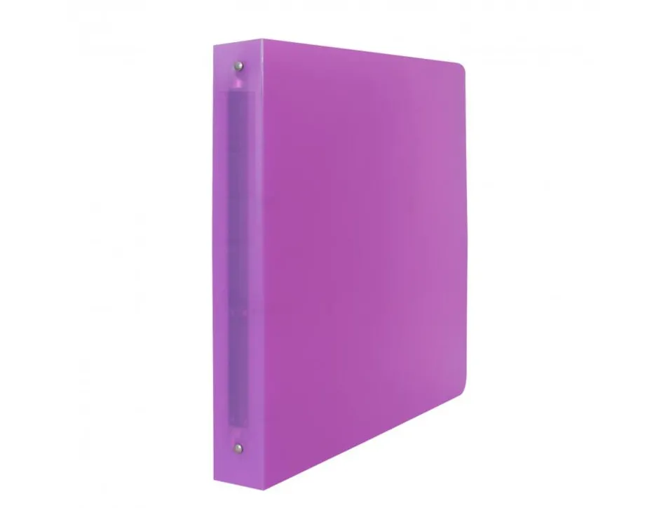 Classeur souple 4 anneaux polypro office plast 32x26,8 cm dos 40mm coloris violet