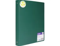 Classeur souple 4 anneaux polypro recycle office plast 32x26 cm dos 40mm coloris vert