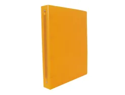 Classeur souple 4 anneaux polypro office plast 32x26,8 cm dos 40mm coloris orange