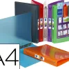 Classeur viquel 4 anneaux propyglass polypropylène 5/10e a4 dos 25mm personnalisable incolore