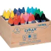 Classpack craies a la cire d abeille lyrax lyra ergonomique forme triangulaire 9 cm 48 unites