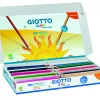 Classpack crayons de couleur elios wood free giotto forme triangulaire resine sans bois 18cm mine 2mm 288 unites