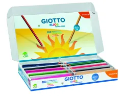 Classpack crayons de couleur elios wood free giotto forme triangulaire resine sans bois 18cm mine 2mm 288 unites