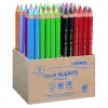 Classpack crayons de couleur geantes lyra forme hexagonales bois 18cm mine 6mm 96 unites et 2 tailles