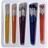 Classpack pinceaux synthetiques manche plastique soft grip caoutchouc lot de 31 pieces assorties