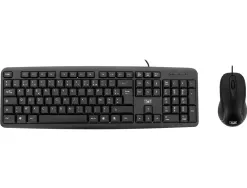Clavier + souris t'nb streamline combo souris filaire + clavier compatible pc/mac coloris noir