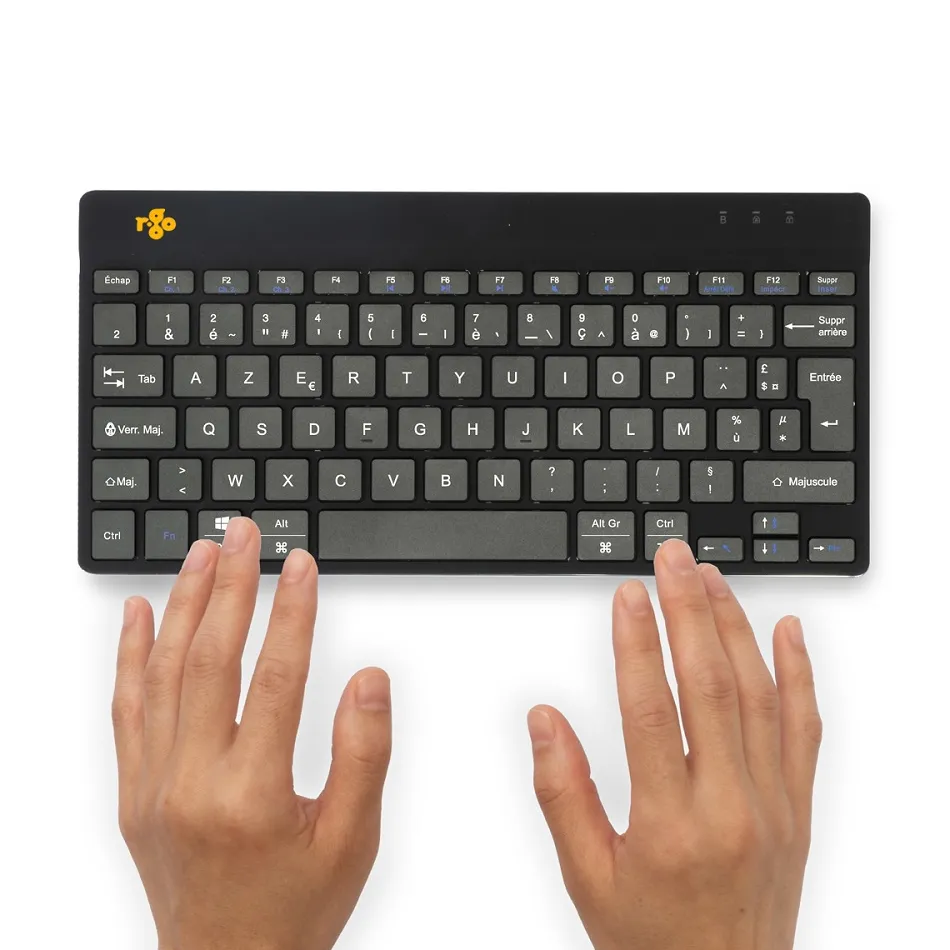 Clavier ergonomique r-go compact break non-filaire coloris noir