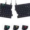 Clavier ergonomique r-go split break filaire coloris noir