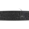 Clavier filaire t'nb streamline connexion usb compatible pc/m ac compact touches confortables