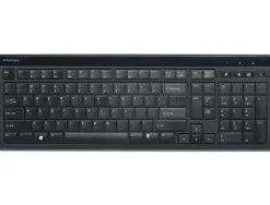 Clavier kensington ultraplat advance fit azerty câble usb filaire 1,9m coloris noir mat professionnel