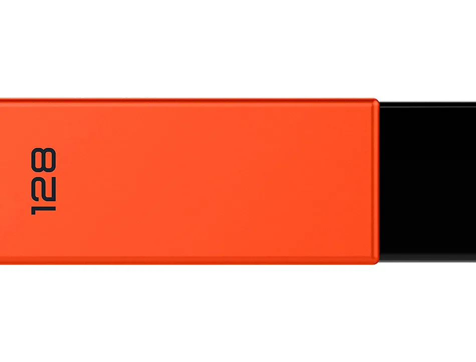 Cle usb emtec 2.0 c350 brick pivotante 128gb vitesse lecture 15mbs ecriture mb/s coloris orange