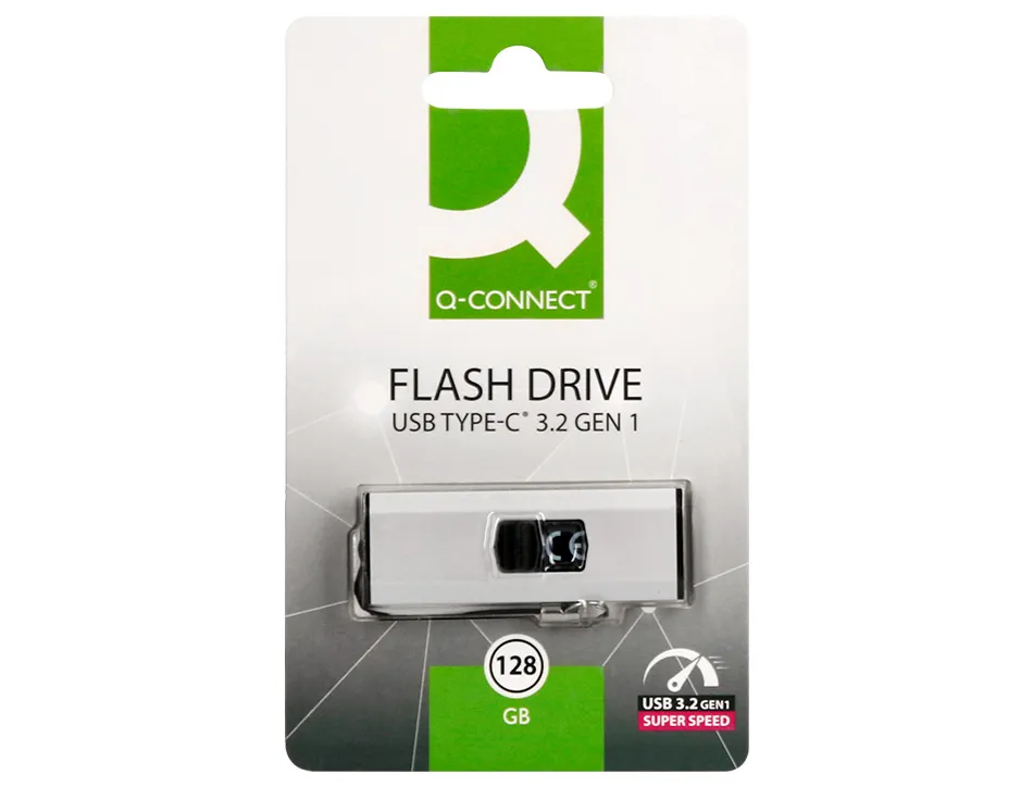 Cle usb q-connect flash drive 128 gb 3.2 type-c